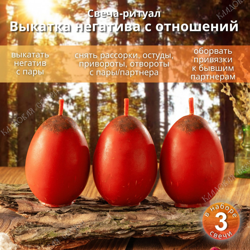 Свеча-ритуал "Выкатка негатива с отношений" Свеча-ритуал "Выкатка негатива с отношений"
